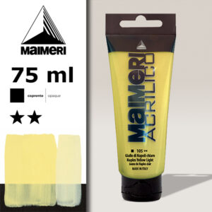 105 - Giallo di Napoli chiaro 75 ML Acrilico Maimeri