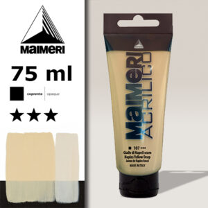 107 - Giallo di Napoli scuro 75 ML Acrilico Maimeri
