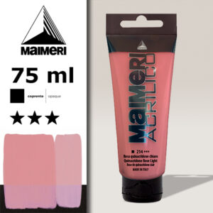 214 - Rosa quinacridone chiaro 75 ML Acrilico Maimeri
