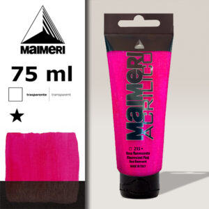 215 - Rosa Fluorescente 75 ML Acrilico Maimeri