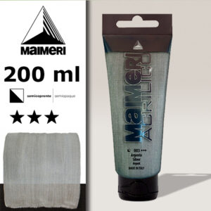 003 - Argento 200 ML Acrilico Maimeri