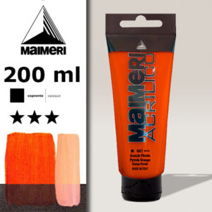 061 - Arancio Pyrrolo 200 ML Acrilico Maimeri