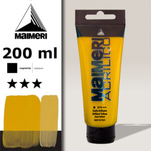 074 - Giallo Brillante 200 ML Acrilico Maimeri