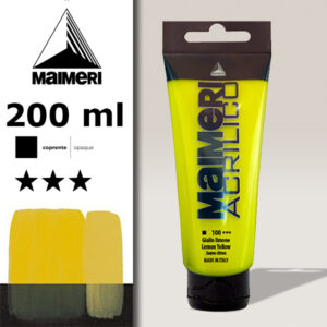 100 - Giallo Limone 200 ML Acrilico Maimeri