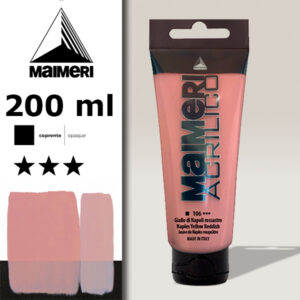 106 - Giallo Napoli Rossastro 200 ML Acrilico Maimeri