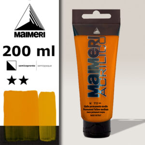 113 - Giallo Perm Medio 200 ML Acrilico Maimeri