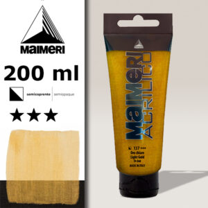 137 - Oro Chiaro 200 ML Acrilico Maimeri