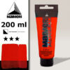 227 - Rosso di Cadmio Free Scuro 200 ML Acrilico Maimeri