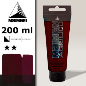 253 - Rosso Permanente  Scuro 200 ML Acrilico Maimeri