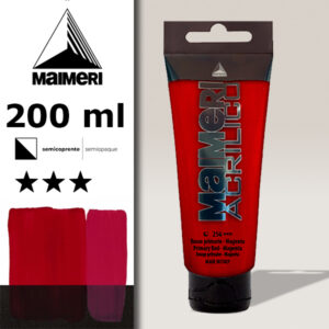 256 - Rosso Primario Magenta 200 ML Acrilico Maimeri