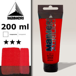 257 - Rosso Pyrrolo 200 ML Acrilico Maimeri