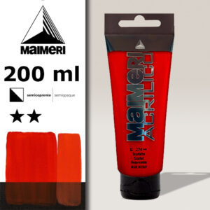 274 - Scarlatto 200 ML Acrilico Maimeri