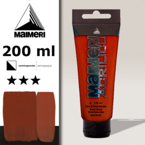 278 - Terra Di Siena Bruciata 200 ML Acrilico Maimeri