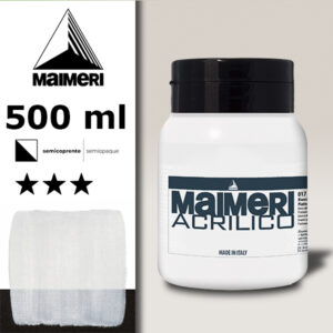017 - Bianco Platino  500 ML Acrilico Maimeri