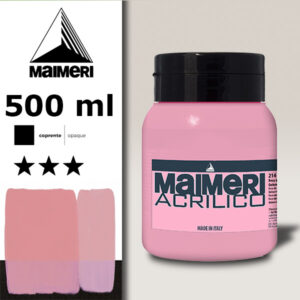 214 - Rosa Quinacridone Ch 500 ML Acrilico Maimeri