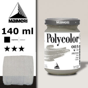 003 - Argento 140 ML Acrilico Polycolor Maimeri