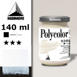 020 - Bianco di Zinco 140 ML Acrilico Polycolor Maimeri