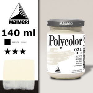 021 - Bianco Avorio 140 ML Acrilico Polycolor Maimeri