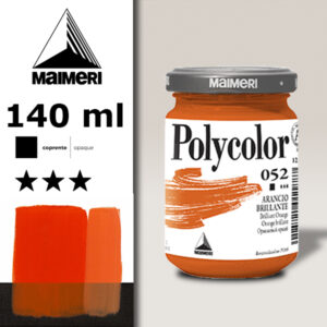 052 - Arancio brillante 140 ML Acrilico Polycolor Maimeri