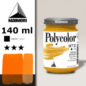 072 - Giallo Arancio 140 ML Acrilico Polycolor Maimeri