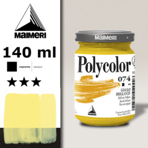 074 - Giallo Brillante 140 ML Acrilico Polycolor Maimeri