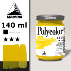 116 - Giallo Primario 140 ML Acrilico Polycolor Maimeri