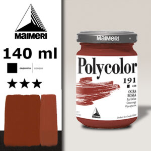 191 - Ocra Rossa 140 ML Acrilico Polycolor Maimeri