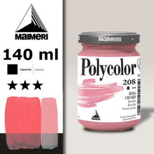 208 - Rosa Chiaro 140 ML Acrilico Polycolor Maimeri