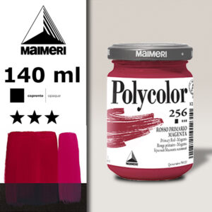 256 - Rosso Primario Magenta 140 ML Acrilico Polycolor Maimeri