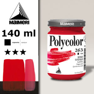 263 - Rosso Sandalo 140 ML Acrilico Polycolor Maimeri