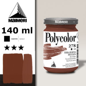 278 - Terra di Siena Bruciata 140 ML Acrilico Polycolor Maimeri