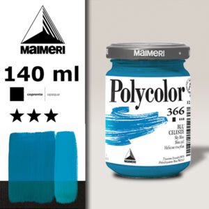366 - Blu Celeste 140 ML Acrilico Polycolor Maimeri