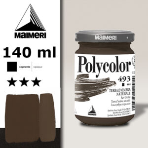 493 - Terra d'Ombra Naturale 140 ML Acrilico Polycolor Maimeri