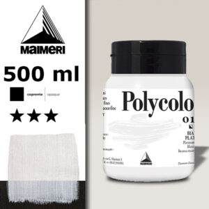 017 - Bianco Platino 500 ML Acrilico Polycolor Maimeri