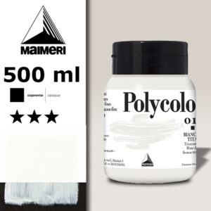 018 - Bianco di Titanio 500 ML Acrilico Polycolor Maimeri