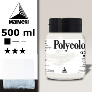 020 - Bianco di Zinco 500 ML Acrilico Polycolor Maimeri