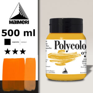 072 - Giallo Arancio 500 ML Acrilico Polycolor Maimeri