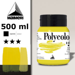 100 - Giallo Limone 500 ML Acrilico Polycolor Maimeri