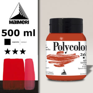 263 - Rosso Sandalo 500 ML Acrilico Polycolor Maimeri