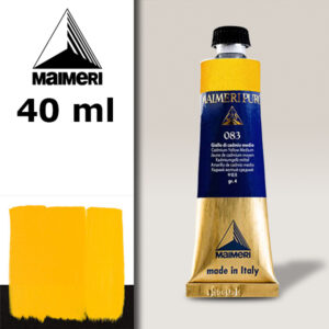 083 - Giallo di cadmio medio 40 ML Colore Olio Puro Maimeri
