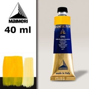 096 - Giallo di cobalto (Aureolina) 40 ML Colore Olio Puro Maimeri