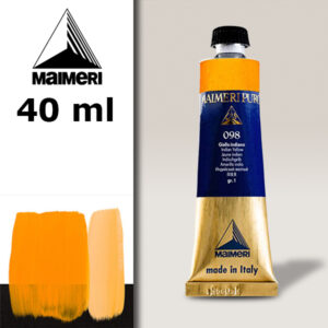 098 - Giallo indiano 40 ML Colore Olio Puro Maimeri