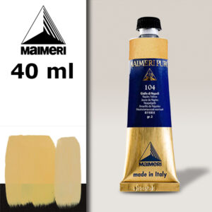 104 - Giallo di Napoli 40 ML Colore Olio Puro Maimeri