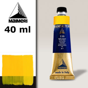 116 - Giallo primario 40 ML Colore Olio Puro Maimeri