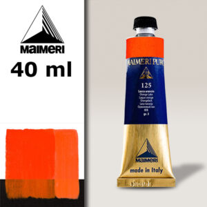 125 - Lacca arancio 40 ML Colore Olio Puro Maimeri