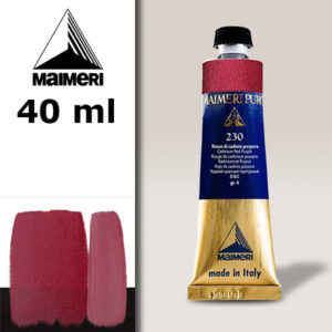 230 - Rosso di cadmio porpora 40 ML Colore Olio Puro Maimeri