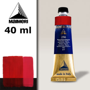 256 - Rosso primario Magenta 40 ML Colore Olio Puro Maimeri