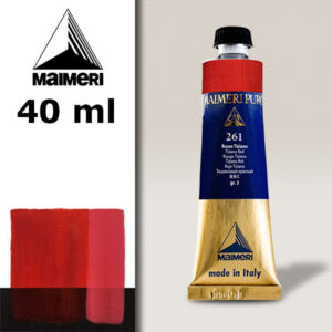 261 - Rosso Tiziano 40 ML Colore Olio Puro Maimeri