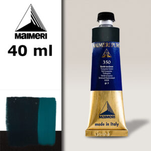 350 - Verde turchese 40 ML Colore Olio Puro Maimeri