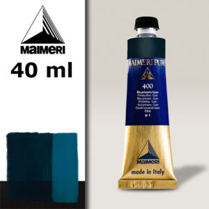 400 - Blu primario Cyan 40 ML Colore Olio Puro Maimeri